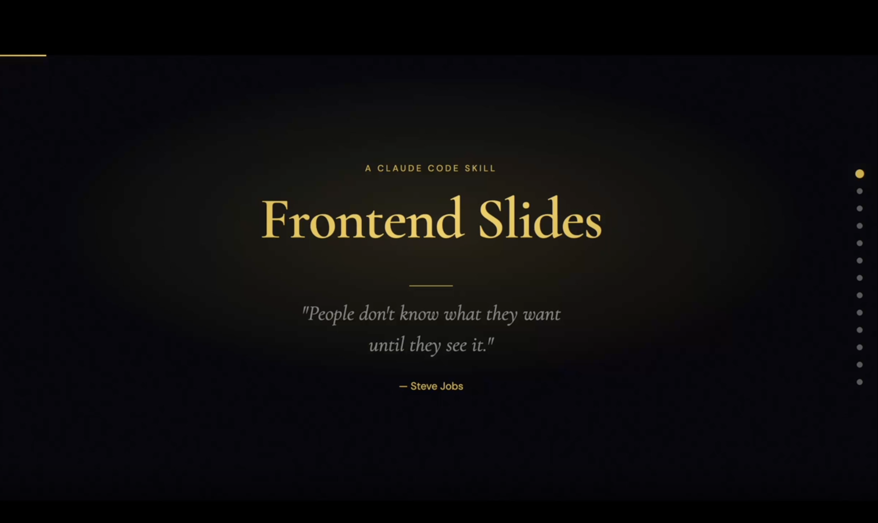 Frontend Slides